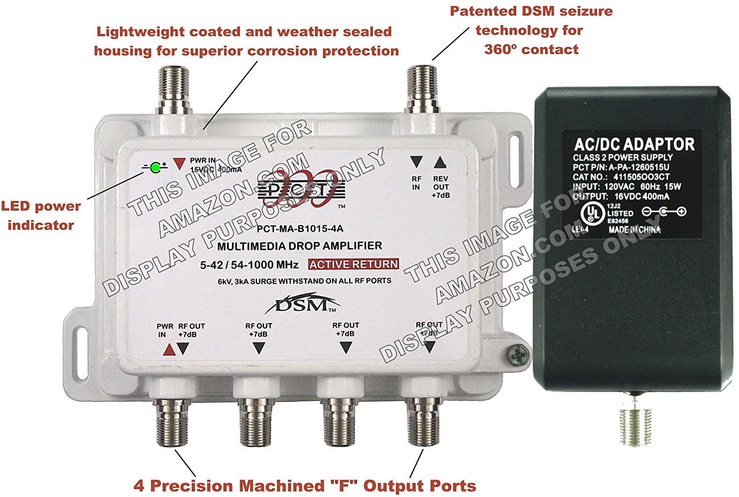 PCT 4-Port RF Signal Amplifer With Active Return Free Image Download