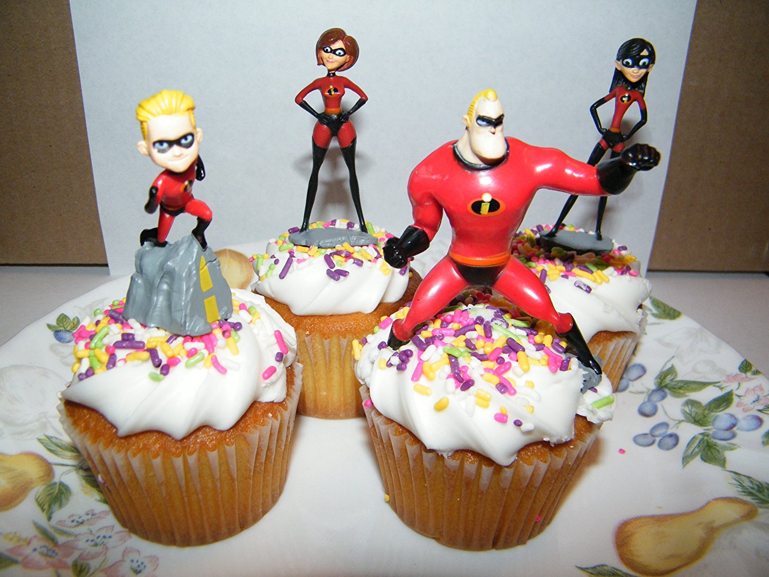 Disney Pixar The Incredibles Cake Toppers Cupcake Decorations