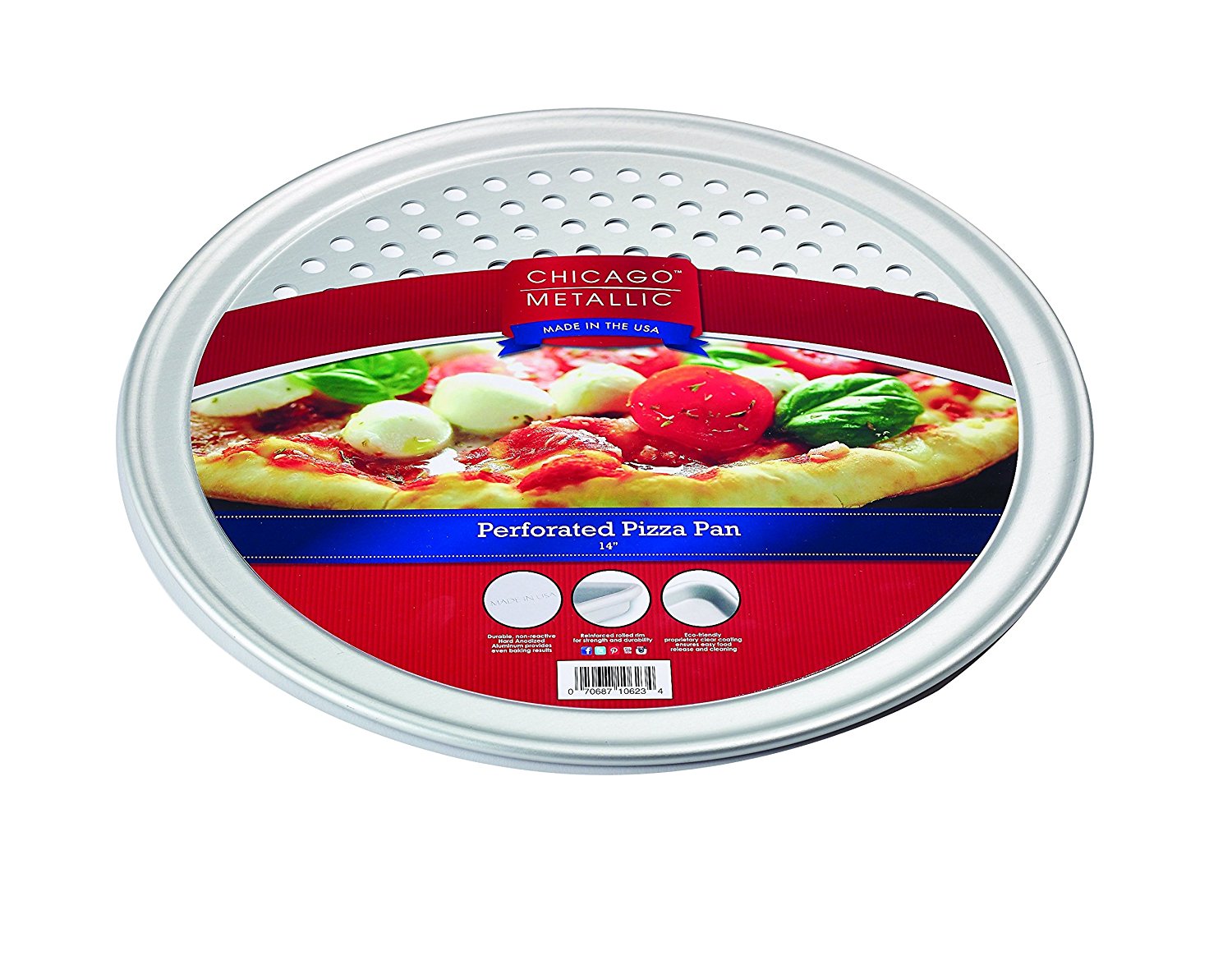 Chicago Metallic Commercial II Traditional Uncoated 14Inch Pizza