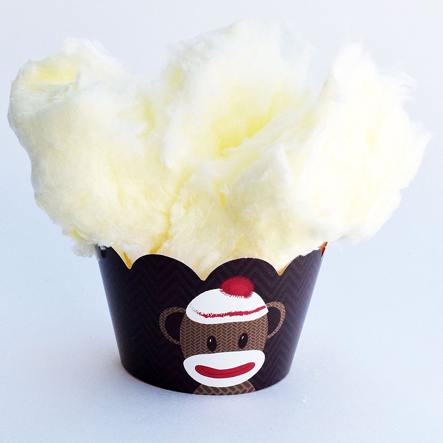 Sock Monkey Theme Cupcake Wrapper Decorations, Confetti couture Party ...