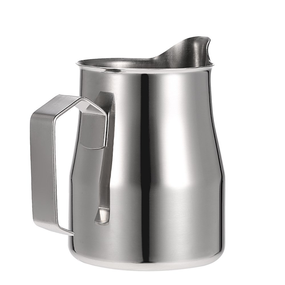 Anself Stainless Steel Professional Milk Frothing Pitcher Milk Foam ...