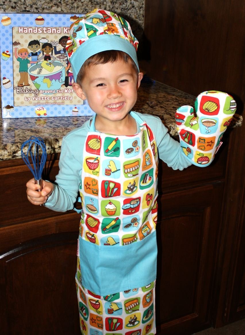 Handstand Kids Child's 'Bake Me a Cake' 4-Piece Apron Set N2 free image ...