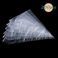 Thiroom 200pcs Disposable Cake Cupcake Decorating Piping Icing Bags 14 inch N7