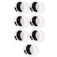 Theater Solutions New 8" In Ceiling HD Home Theater Glass Fiber Angled 7 Speaker Set 2800 Watt 7TSS8A