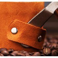 Putars Fresh Grid Home Maunal Coffee Grinder Stainless Steel,30g Capacity Belt Design Coffee Grinder Hand Operation... N12