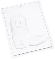Cybrtrayd K075A 3D Cowboy Boot (Side 1 ONLY) Chocolate Candy Mold with Exclusive Cybrtrayd Copyrighted 3D Chocolate...