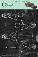Cybrtrayd M134 Awareness Ribbon Lolly Chocolate Candy Mold with Exclusive Cybrtrayd Copyrighted Chocolate Molding...