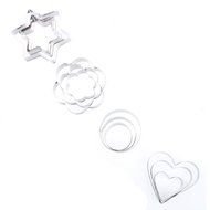 Cosmos &reg; Set of 12 Multi Shapes Metal Baking Cookie Cutters with Cosmos Fastening Strap N4