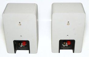 Pair of Cambridge Soundworks Ensemble by Henry Kloss Bookshelf Speakers - White N2