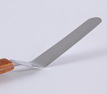 Newest 25cm Cake Icing Spatula With Wood Handle Cream Butter Smoother Blade Angled Flat Scraper Smoothing Decorating... N4