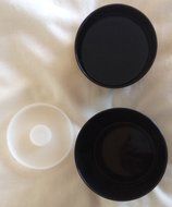 Japanese Tea Caddy with the Inner Lid(gold&times;black) N3