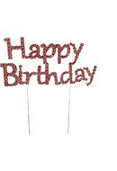 Happy 60th Birthday Rhinestone Crystal Cake Topper Silver, Numbers, Letters for Wedding, Birthday, Anniversary... N22