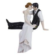 Romantic Look of Love Bride and Groom Wedding Cake Topper Cake Decoration Figurine Keepsake N19