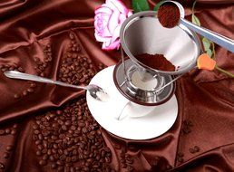 Pour Over Coffee Dripper | Cone Coffee Filter Stainless Steel, with Mixing Spoon and Coffee Scoop by ERZA SCARLET... N4