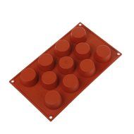 Silikomart Small Mini Muffin Cake Mould, 51mm, Terracotta N3