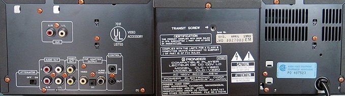 Pioneer CLD-V820 CD CDV LD Laser Karaoke Laser Disk Disc LD Player N2