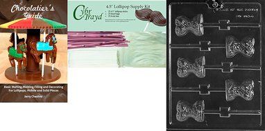 Cybrtrayd D105 Corset Lolly Chocolate Candy Mold with Exclusive Cybrtrayd Copyrighted Chocolate Molding Instructions N4