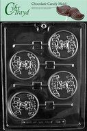 Cybrtrayd B054 Baby Shower Lolly Chocolate Candy Mold with Exclusive Cybrtrayd Copyrighted Chocolate Molding Instructions