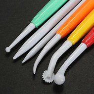 Y&amp;XL&amp;H 10Pcs Colored Fondant Cake Sugar Flower Sculpture Group Shaping Modeling Baking DIY Tools N3
