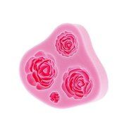 Sher 3D Rose Fondant Cake,Food-grade Silicone,Chocolate Candy Soap Mold N3