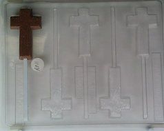 Cross/wooden effect R011 Religious Chocolate Candy Mold