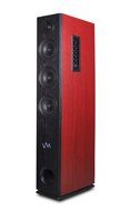 VM Audio EXAT30 Black/Cherry Floorstanding Powered Bluetooth Tower Speakers Pair