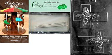 Cybrtrayd R042 Cross for Specialty Box Chocolate Candy Mold with Exclusive Cybrtrayd Copyrighted Chocolate Molding... N6
