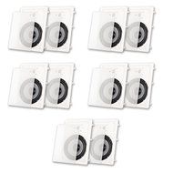 Acoustic Audio CS-IW820-5PR 300 Watt 8" 2-Way Home Theater In-Wall/Ceiling Speakers (5-Pair)