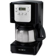 Mr. Coffee JWX9 5-Cup Programmable Coffeemaker, Black with Stainless Steel Carafe N2