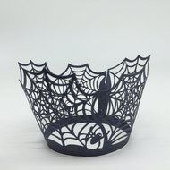 CozyT 50 PACK Spider Web Design Cupcake Wrappers Artistic Bake Cake Paper Cups Vine Lace Laser Cut Liner Baking... N2