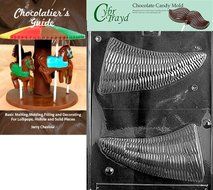 Cybrtrayd &quot;Solid Hollow Cornucopia&quot; Thanksgiving Chocolate Candy Mold with Chocolatier&#039;s Guide