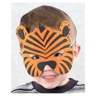 (12) Foam Zoo Animal Kids Mask Assorted Party Favor Lion Tiger Bear Pig Cat N2