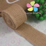 Natural Jute Ribbon Wedding Party DIY Decoration Craft 3y/lot (8cm) N5