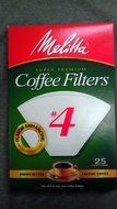 Melitta Coffee Filters No. 4 Cone Paper White N2