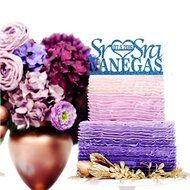 Sugar Yeti Made In USA Personalized Wedding Cake Topper Sr Heart Sra With Date #55 Gold Mirror N13