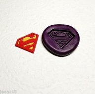 Silicone Mold Superman Logo Avengers Superheroes (22mm) Fondant Jewelry PMC Clay