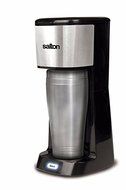 Salton Travel Single Serve Coffee Maker + stainless steel thermal mug + permanent filter + illuminated switch... N3