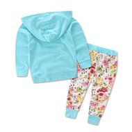 Clothes Set ,BeautyVan Baby Kids Set Long Sleeve Floral Print Tracksuit Top +Pants Outfits Set (24M, gray) N15