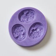 World Of Moulds Cameo Fondant Icing 3 Silicone Mould