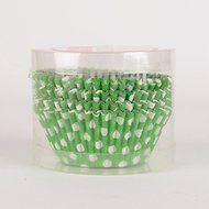 TecGeo(TM) 100pcs/set Green Dot Paper Muffin Baking Cups Christmas Wedding Cupcake Liners Mold Cake Decorating...