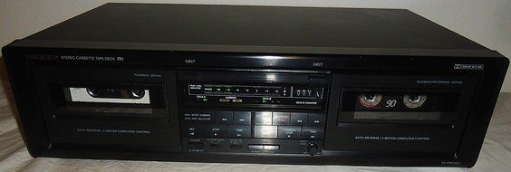 Onkyo TA-RW303 Dual Cassette Stereo Tape Deck With Auto Reverse and AV Cables Music Audio Sound - VERY RARE N9