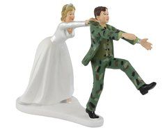 Wilton Camo Groom Bride Wedding Cake Topper N3