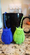 Hoot-Tea Owl Tea Strainer/ Infuser Loose Leaf Tea Maker by WickedGoodz (Olive Green) N4