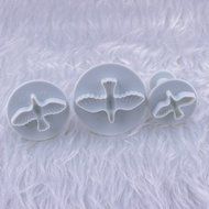 Ostart 3x Dove Pigeon Fondant Cake Biscuit Sugarcraft Plunger Cutter Craft Mold Tool N2