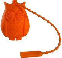 Hoot-Tea Owl Tea Strainer/ Infuser Loose Leaf Tea Maker by WickedGoodz (Olive Green) N6