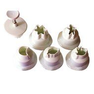 (Asubogu) ASVOGUE one set DIY multi-color shape cake mold random color N7