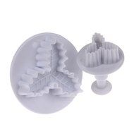 Whitelotous Christmas Theme Cookie Cutters - Plastic Fondant Cake Sugarcraft Cutter Decorating Baking Mold Plunger... N9