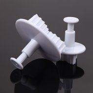 Whitelotous Christmas Theme Cookie Cutters - Plastic Fondant Cake Sugarcraft Cutter Decorating Baking Mold Plunger... N10