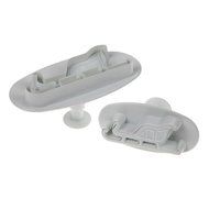 Whitelotous Christmas Theme Cookie Cutters - Plastic Fondant Cake Sugarcraft Cutter Decorating Baking Mold Plunger... N11