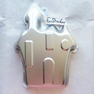 Halloween Theme " The Haunted House / Spook House / Ghostly Church " Metal Cake Tin Novelty Pastry Baking Pan... N2